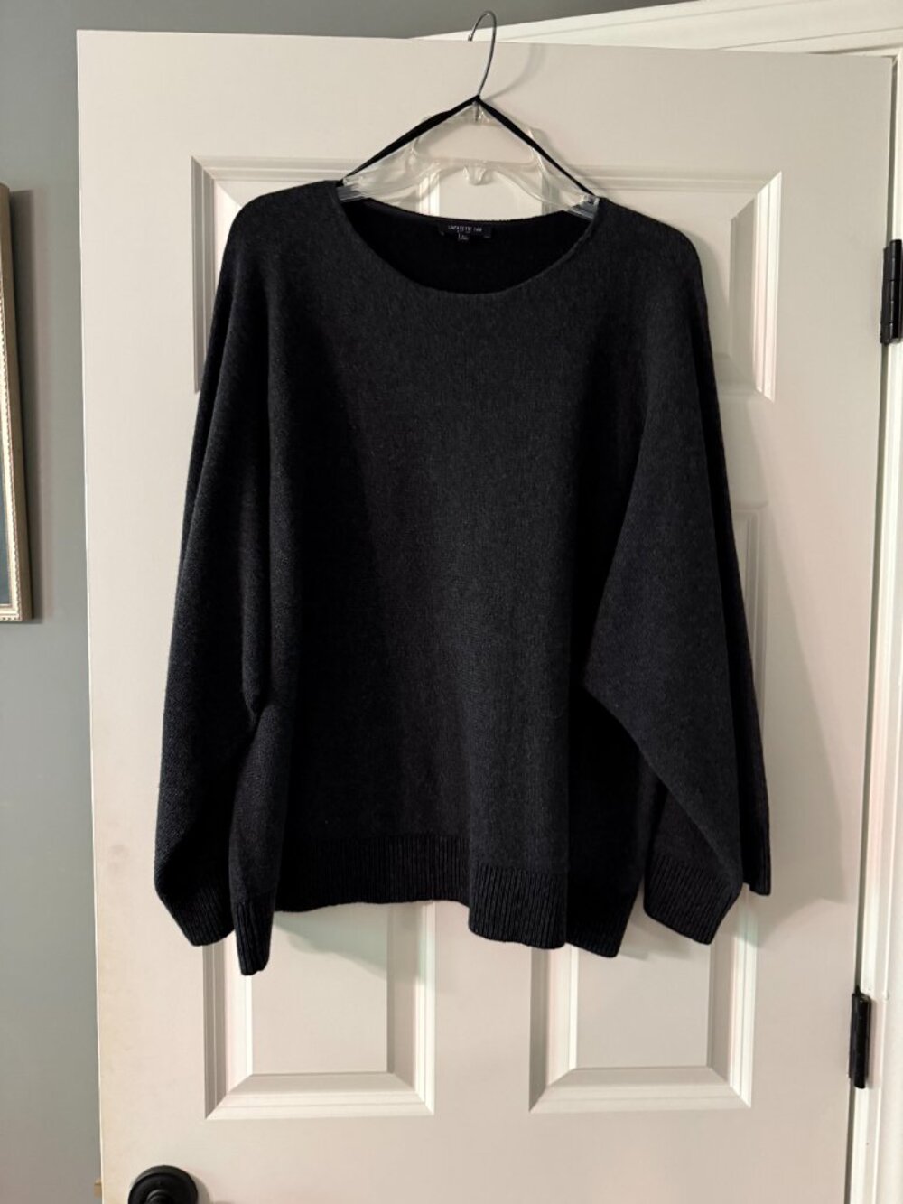 **Lafayette 148 Gray Wool/Cashmere Sweater**